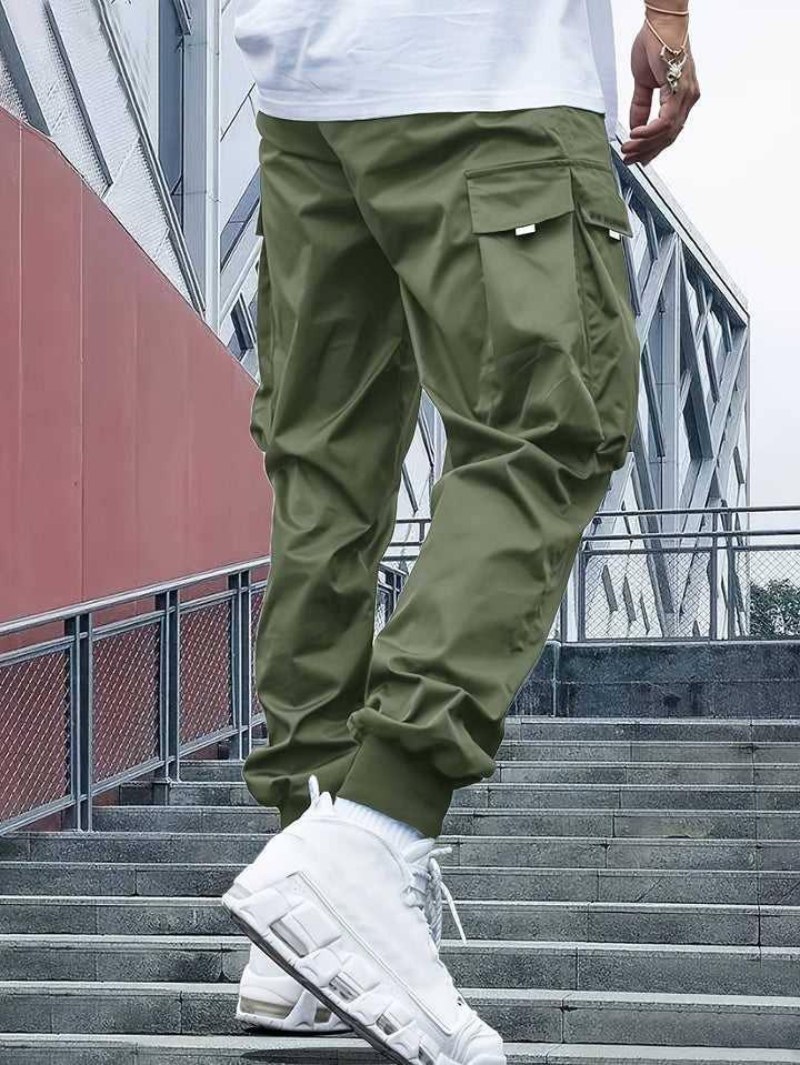 Hardouin | Men's Cargo Joggers with Cuffed Hem