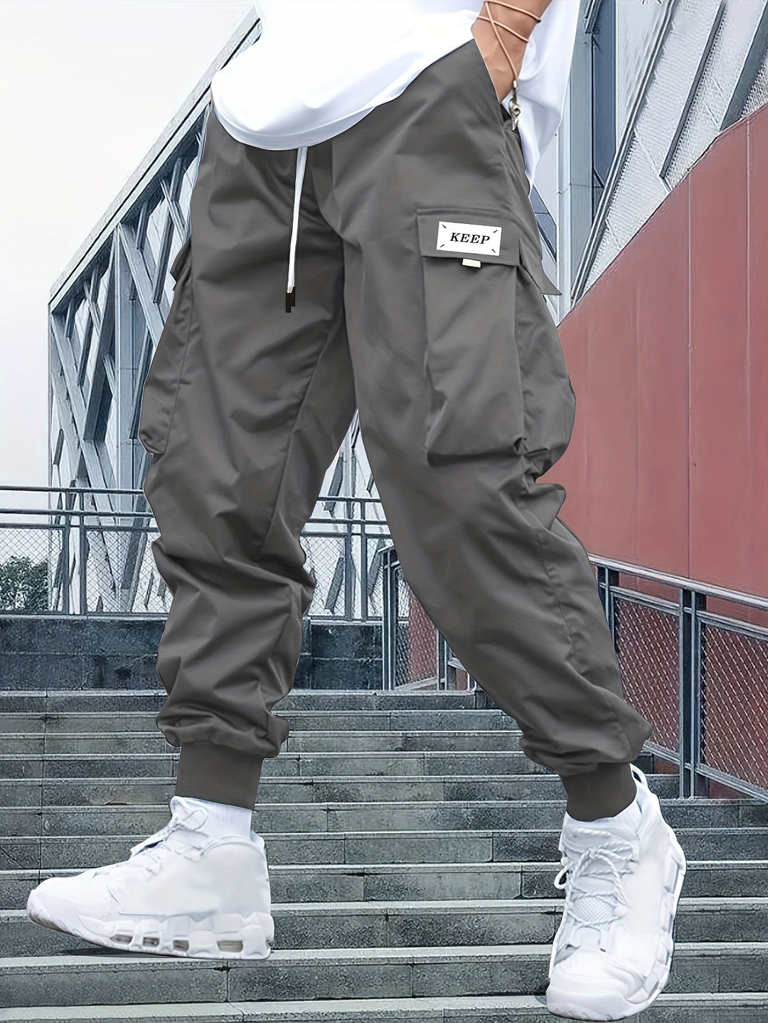 Hardouin | Men's Cargo Joggers with Cuffed Hem