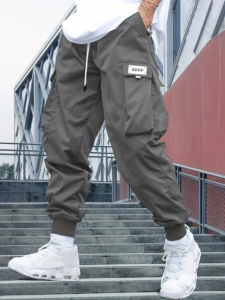 Hardouin | Men's Cargo Joggers with Cuffed Hem