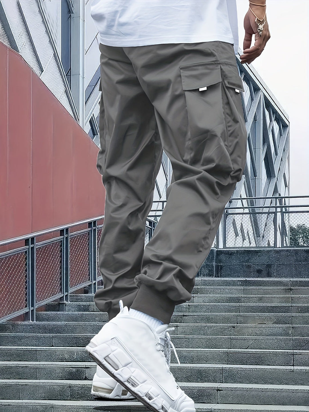 Hardouin | Men's Cargo Joggers with Cuffed Hem
