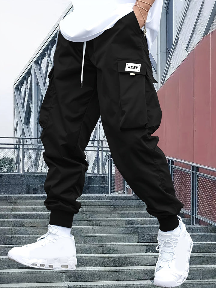 Hardouin | Men's Cargo Joggers with Cuffed Hem