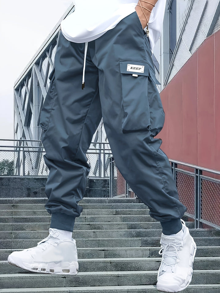 Hardouin | Men's Cargo Joggers with Cuffed Hem