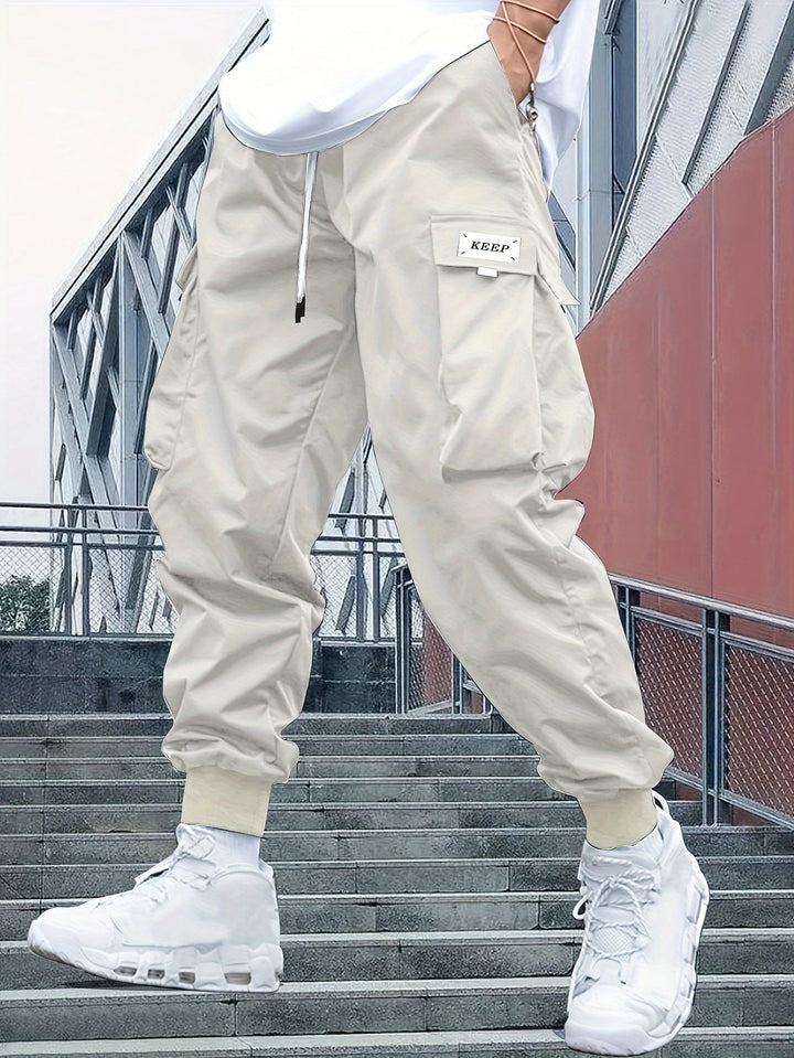 Hardouin | Men's Cargo Joggers with Cuffed Hem