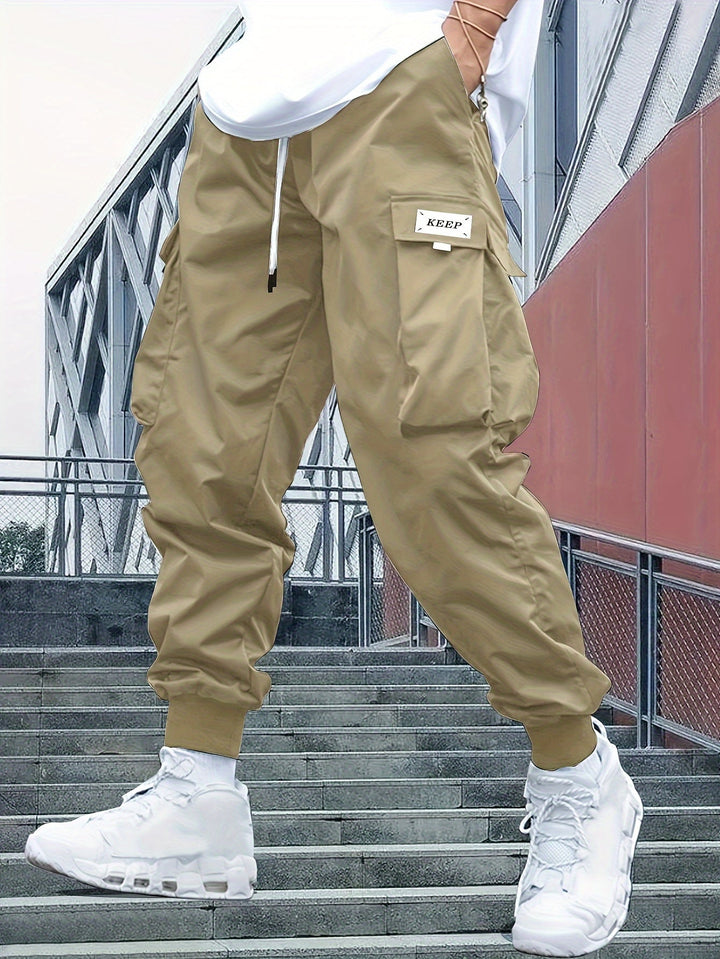 Hardouin | Men's Cargo Joggers with Cuffed Hem