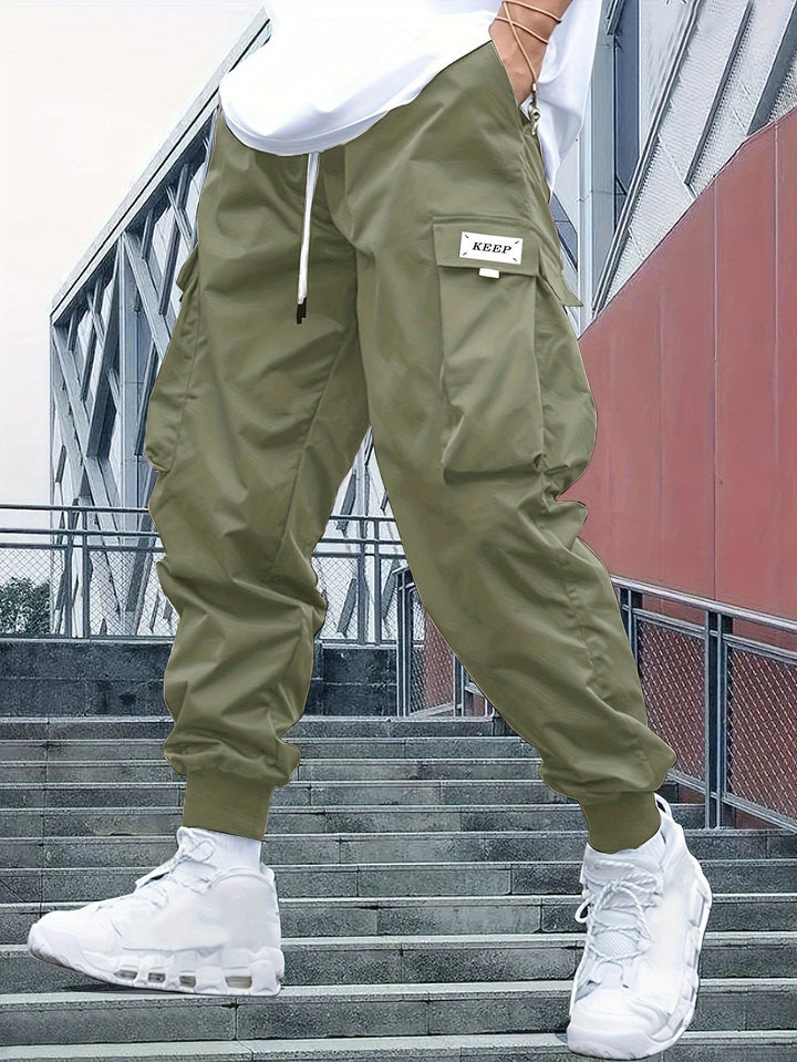 Hardouin | Men's Cargo Joggers with Cuffed Hem