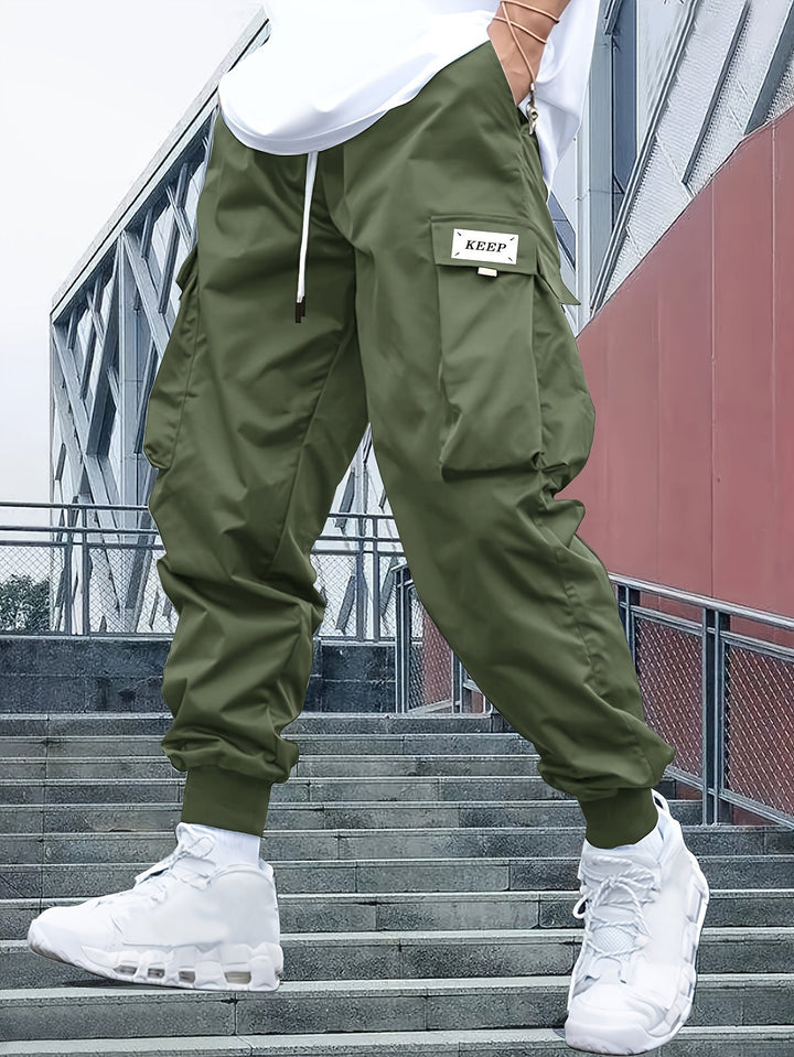 Hardouin | Men's Cargo Joggers with Cuffed Hem
