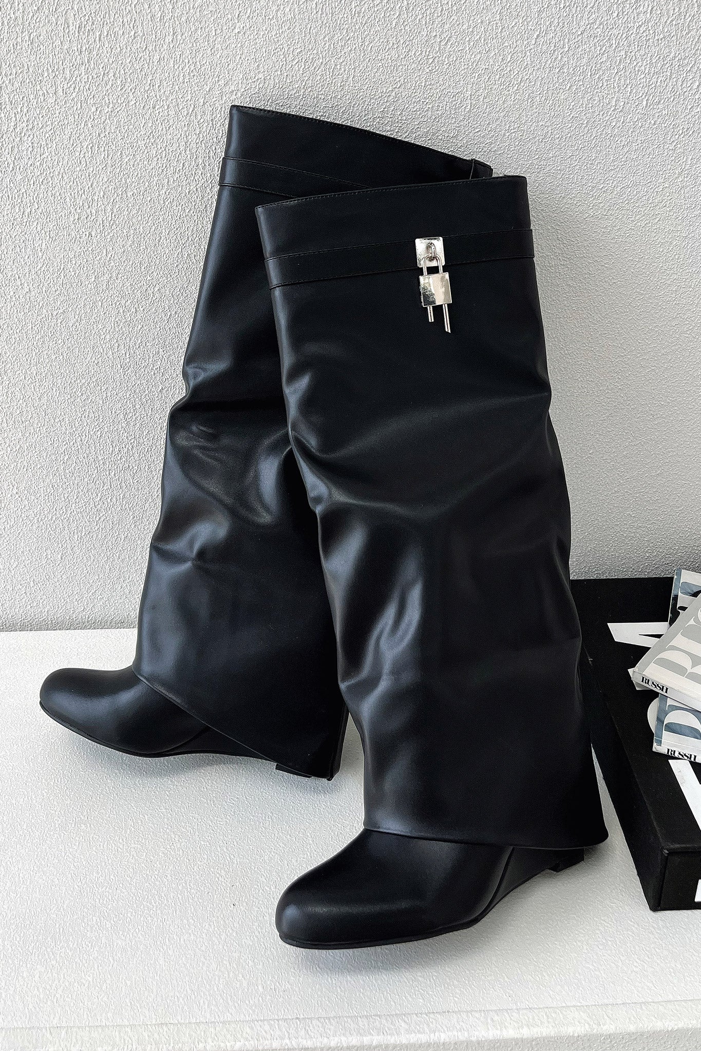 Sophie | Women's Black Knee-High Boots