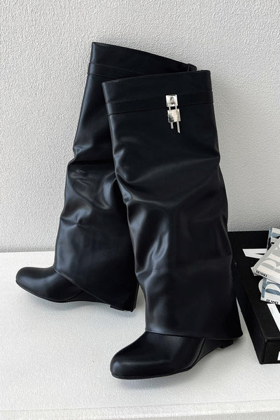 Sophie | Women's Black Knee-High Boots