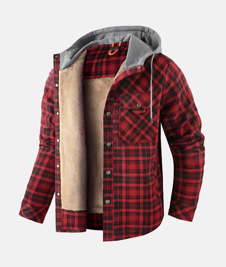 Hector | Men's Checked Pile Lined Shirt Jacket