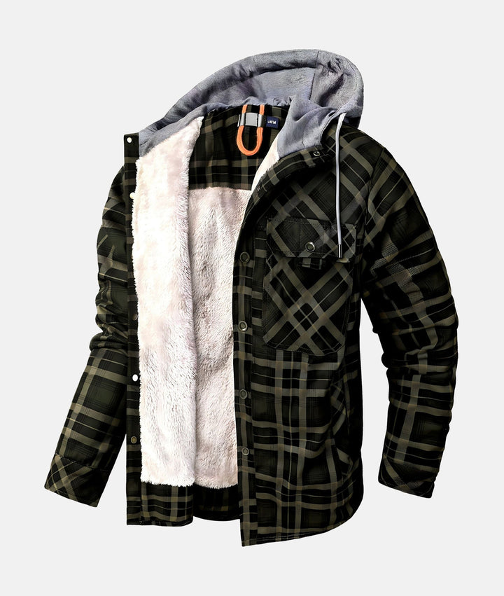 Hector | Men's Checked Pile Lined Shirt Jacket