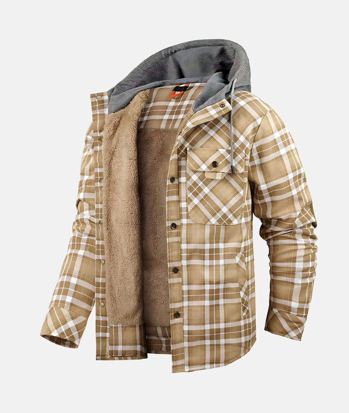 Hector | Men's Checked Pile Lined Shirt Jacket