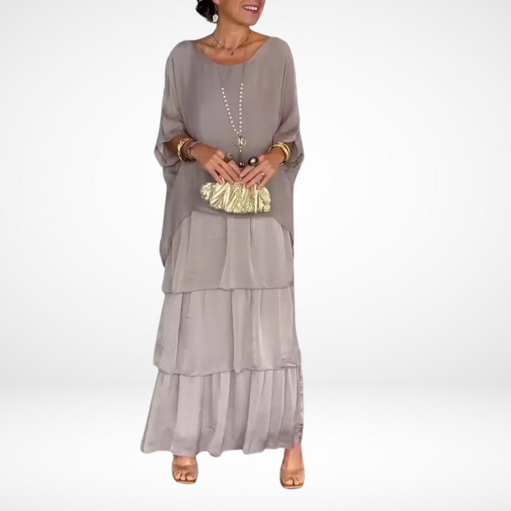 Helena | Women's Artistic Loose A-Line Maxi Dress