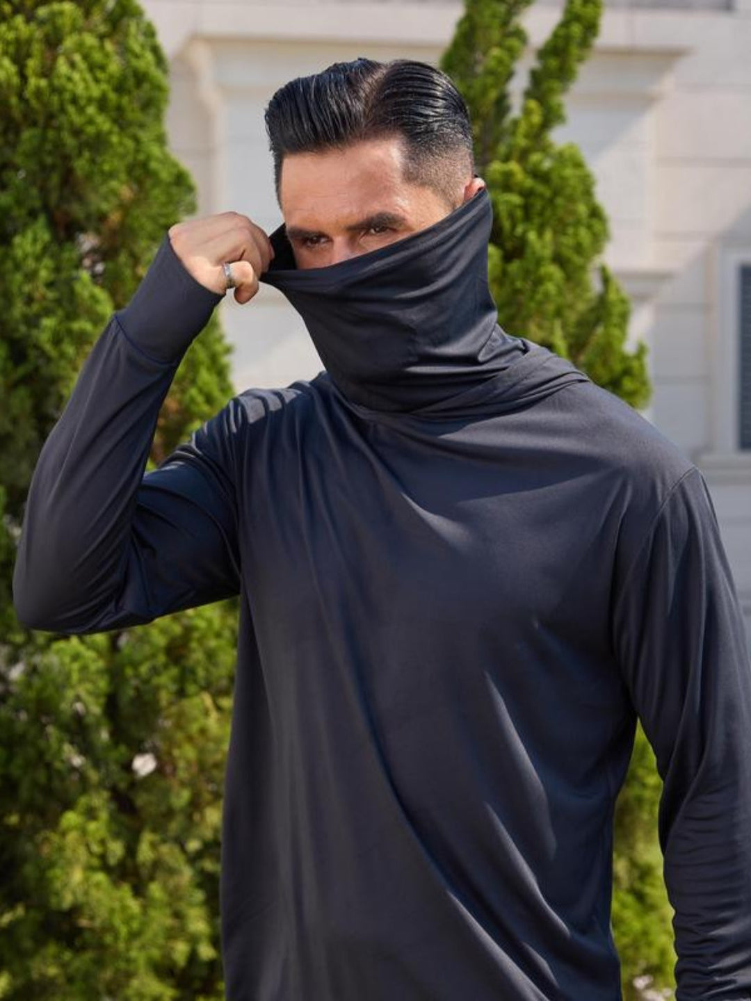 Heric | Men's Covered Neck Sport Hoodie