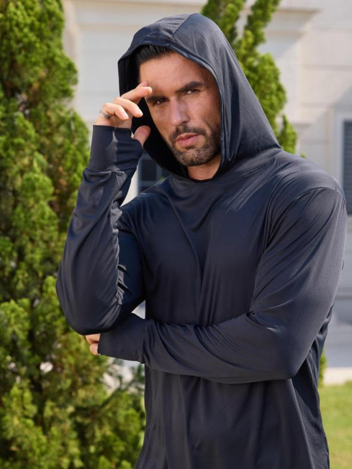 Heric | Men's Covered Neck Sport Hoodie