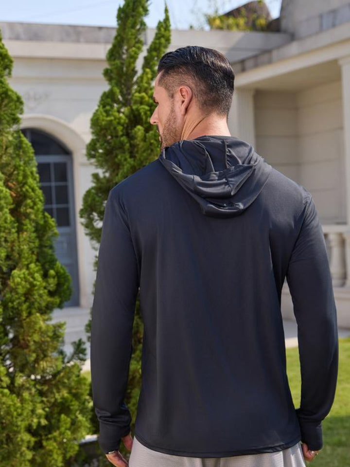 Heric | Men's Covered Neck Sport Hoodie
