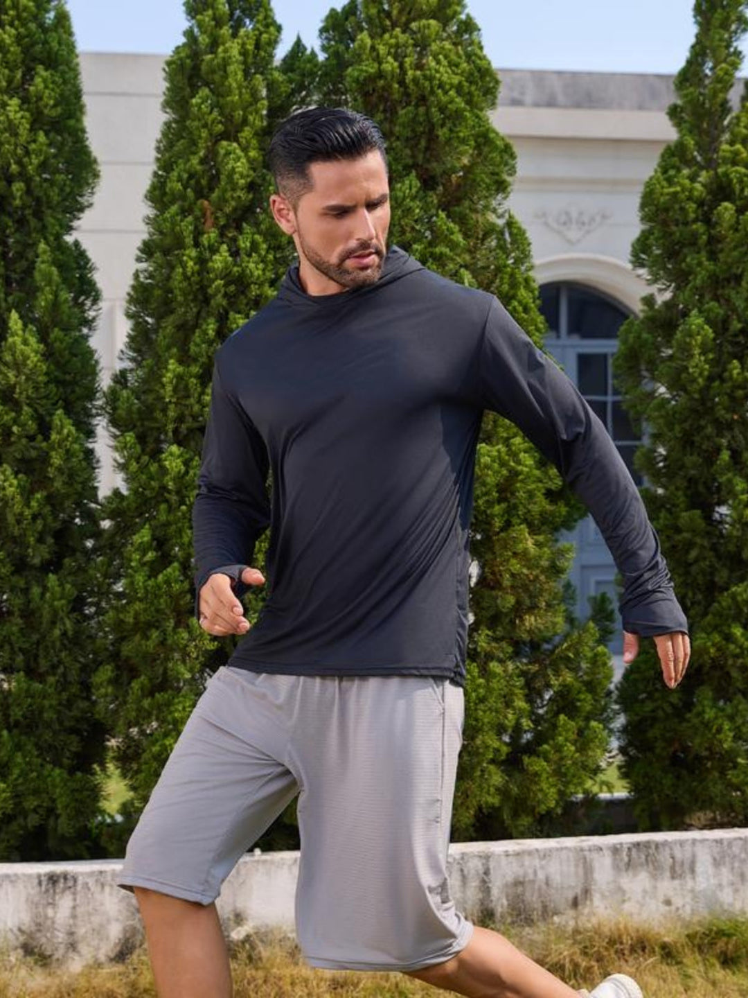 Heric | Men's Covered Neck Sport Hoodie