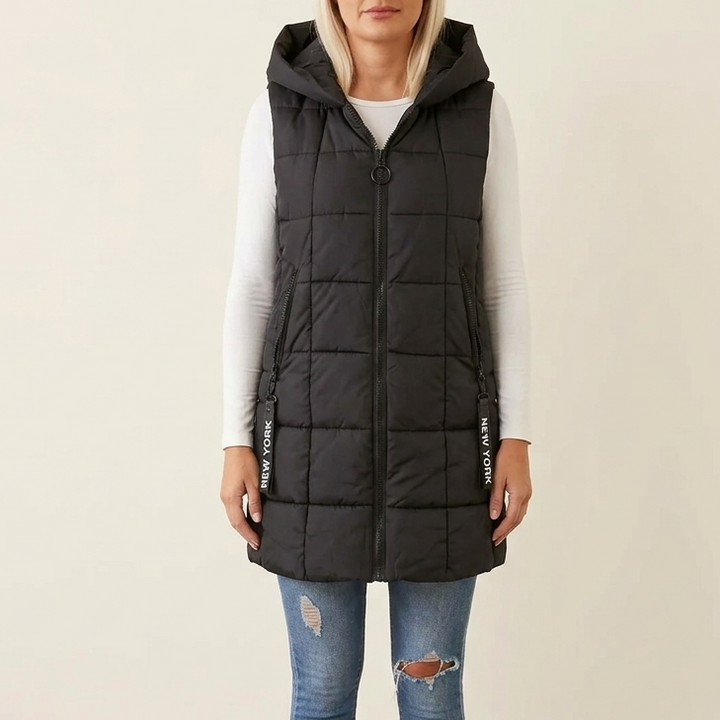 Ginette | Women's Longline Hooded Puffer Gilet