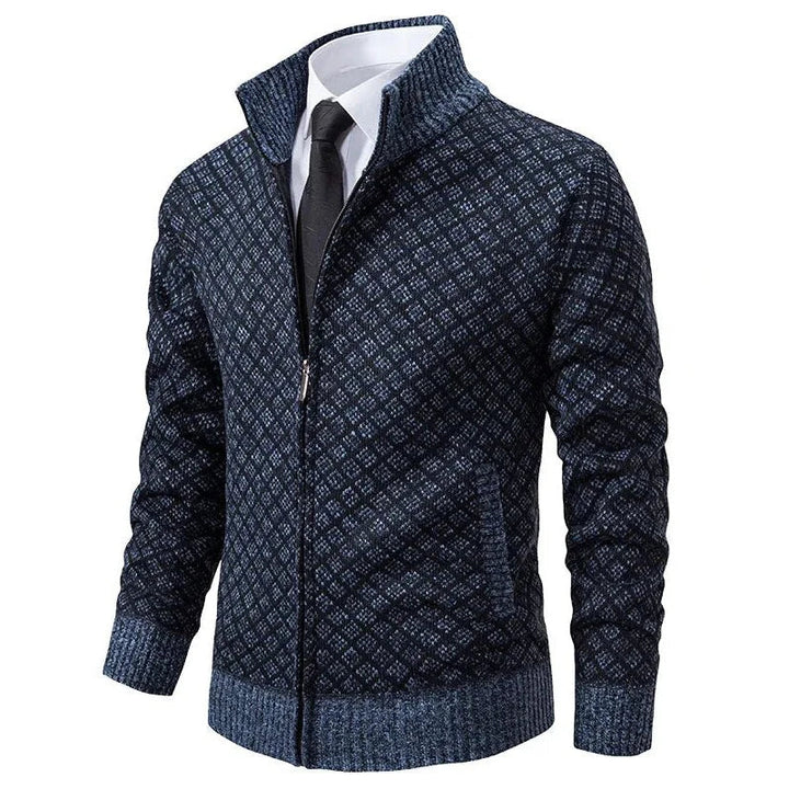 Hippolyte | Men's Quilted Knit Zip Cardigan