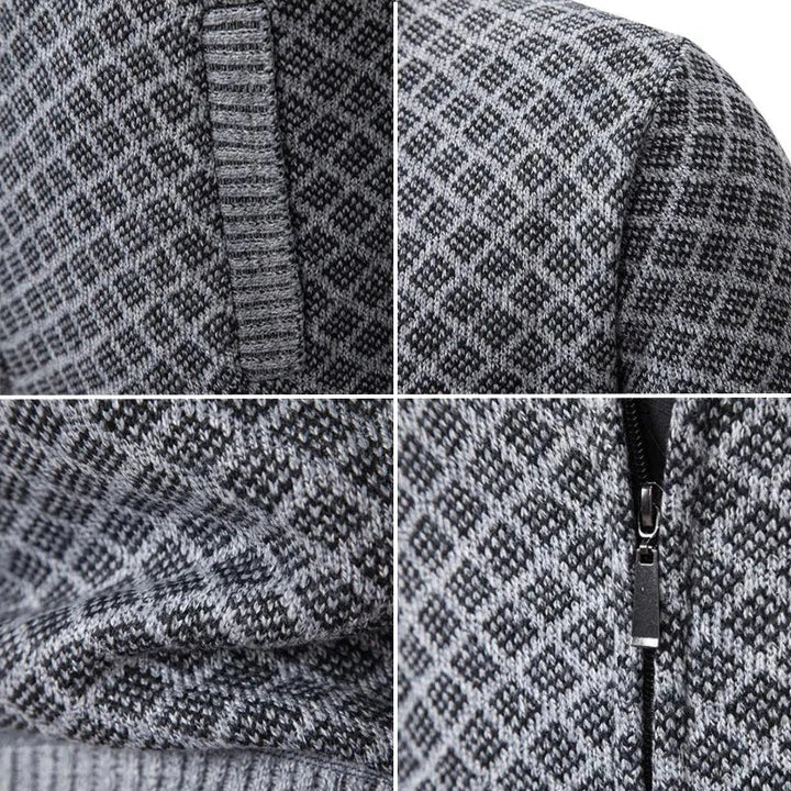 Hippolyte | Men's Quilted Knit Zip Cardigan