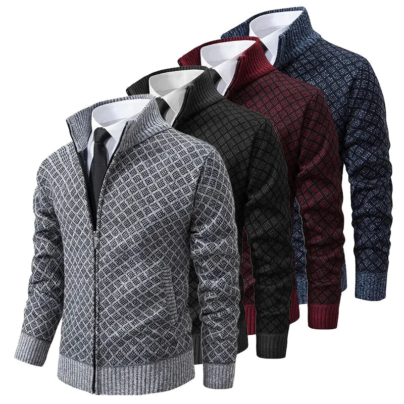 Hippolyte | Men's Quilted Knit Zip Cardigan