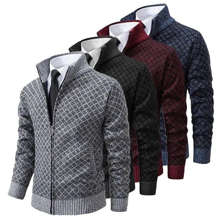 Hippolyte | Men's Quilted Knit Zip Cardigan