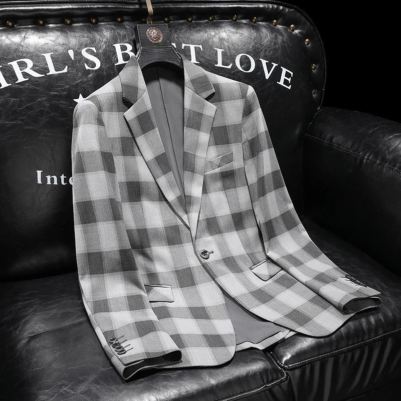Hollis | Men's Checked Tailored Blazer