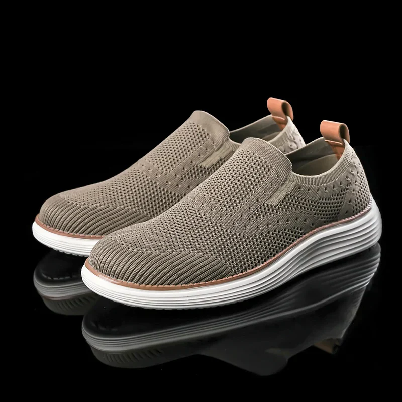 Hopper | Men's Slip-On Breathable Knit Sneakers