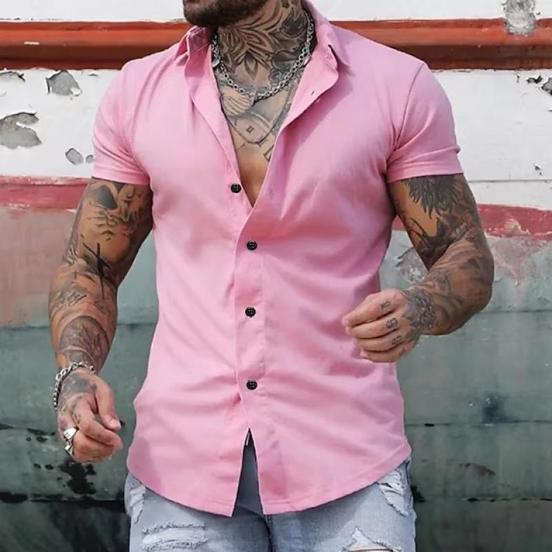 Hunter | Men's Moisture-Wicking S-Curve Lapel Short Sleeve Shirt