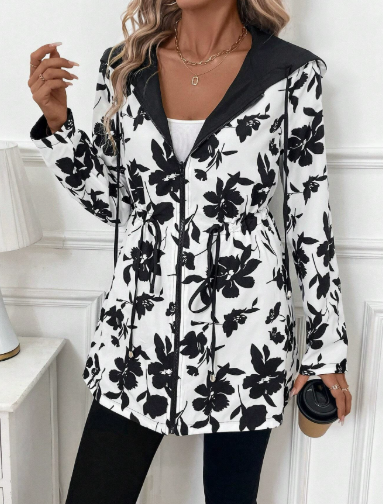 Albertine | Women's Reversible Leopard-Print Open Coat