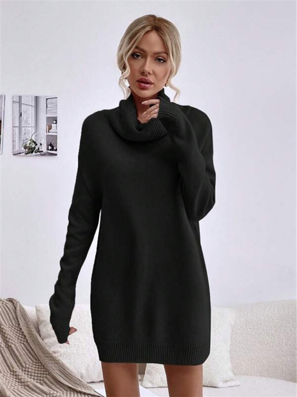 VICTORIA | Long Fit Knitted Turtleneck Sweater
