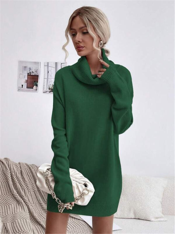 VICTORIA | Long Fit Knitted Turtleneck Sweater