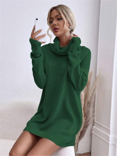 VICTORIA | Long Fit Knitted Turtleneck Sweater