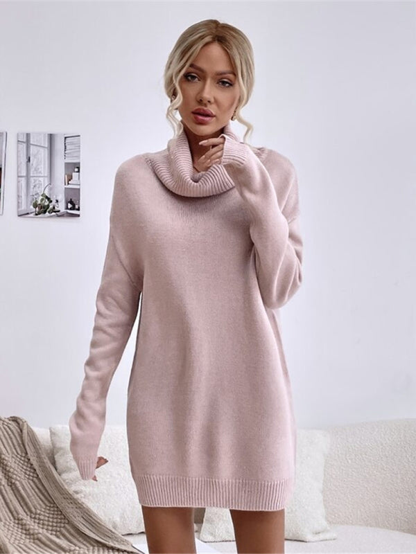 VICTORIA | Long Fit Knitted Turtleneck Sweater