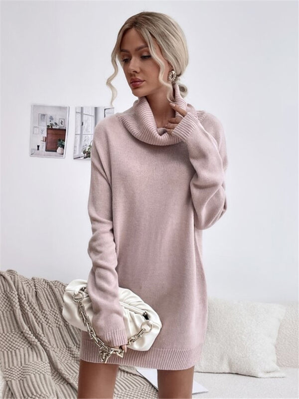 VICTORIA | Long Fit Knitted Turtleneck Sweater