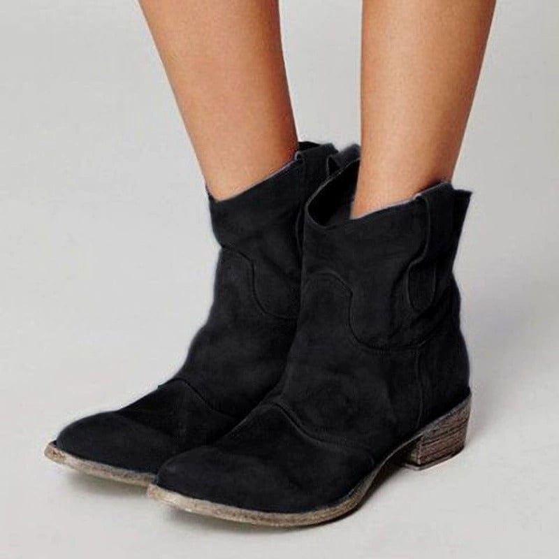 Clara | Ridge Suede Western Boots