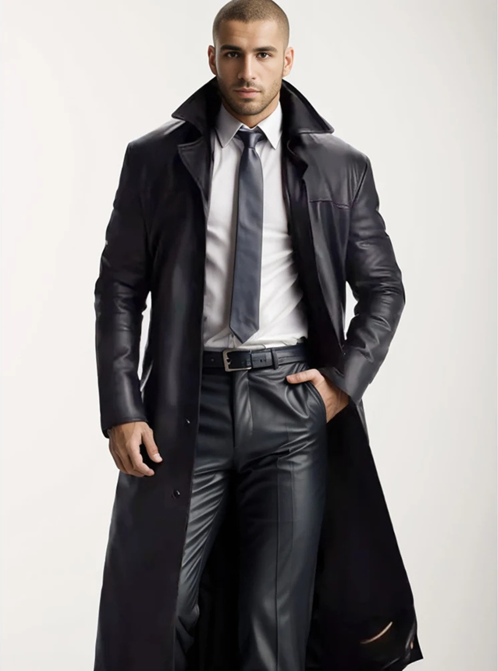 Irenee | Men's Long Notch Lapel Coat
