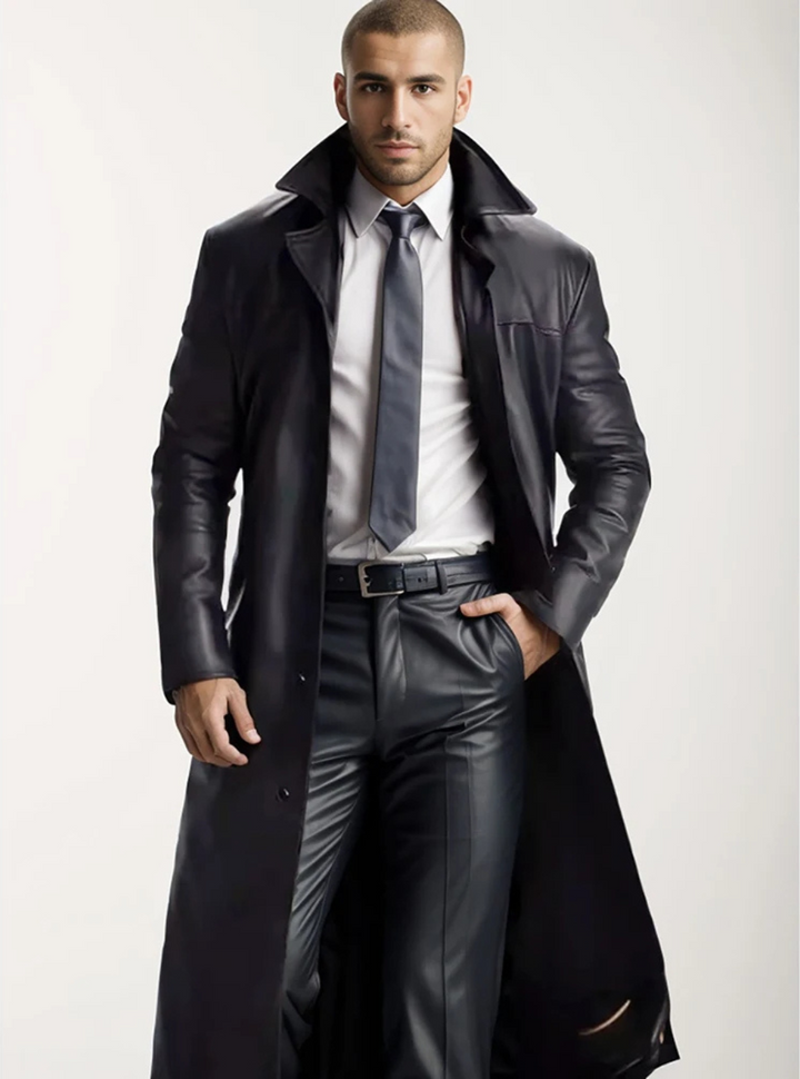 Irenee | Men's Long Notch Lapel Coat