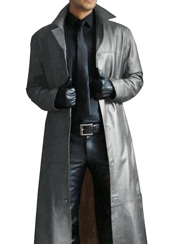 Irenee | Men's Long Notch Lapel Coat