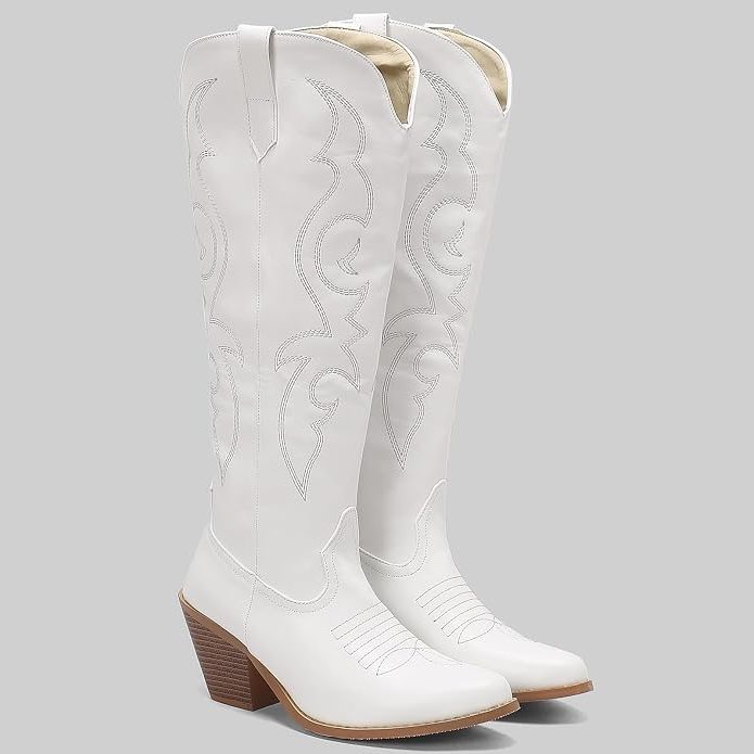 Eudoxie | Women's Tall Western Boots with Stitched Shaft