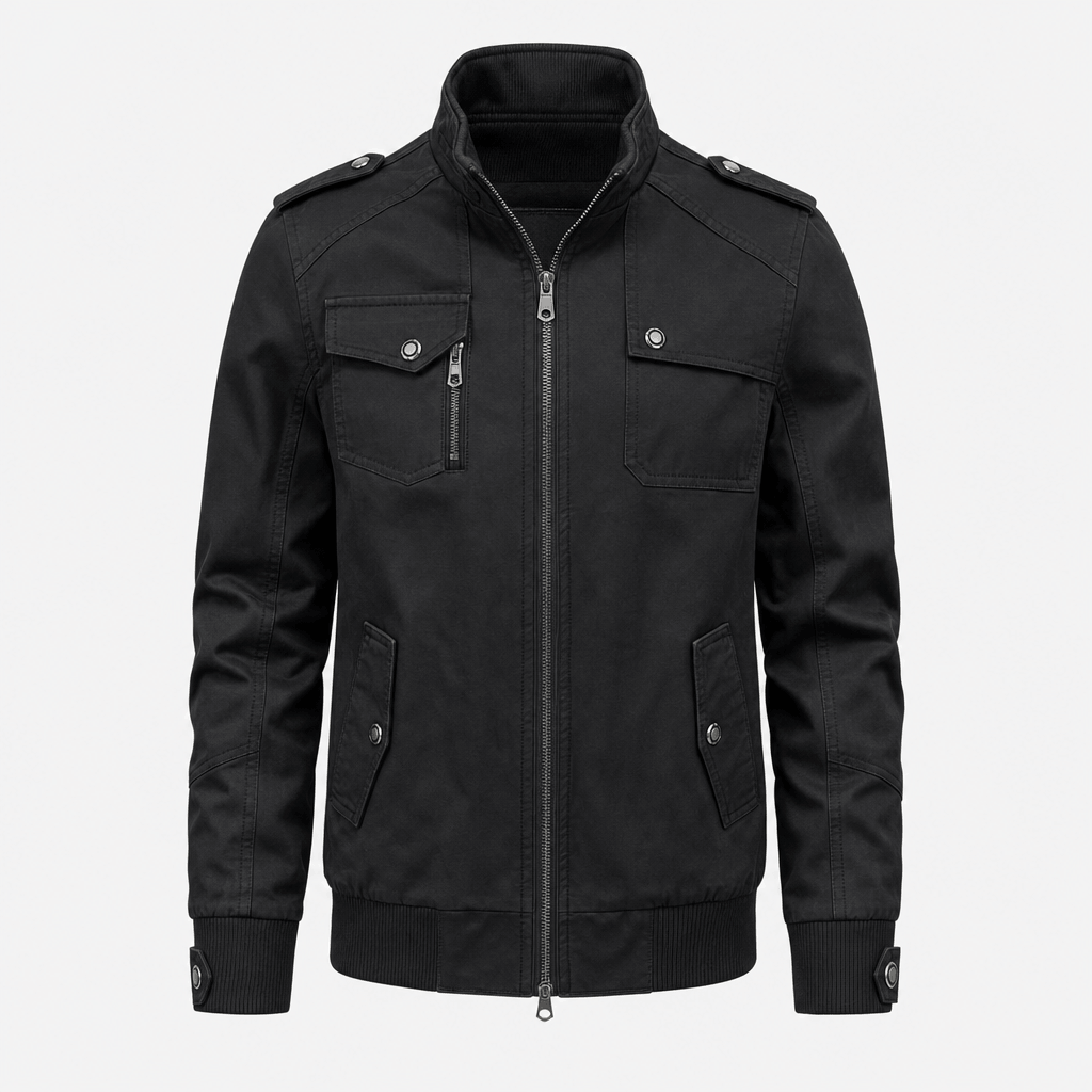 Ivan | Men's Utility Bomber with Stand Collar