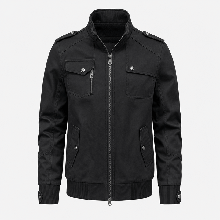 Ivan | Men's Utility Bomber with Stand Collar