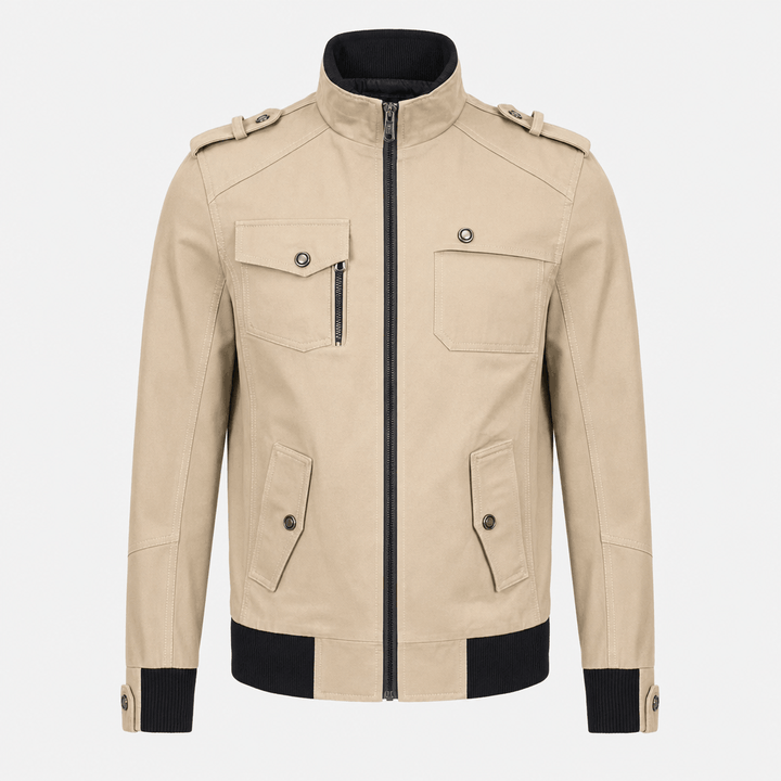 Ivan | Men's Utility Bomber with Stand Collar