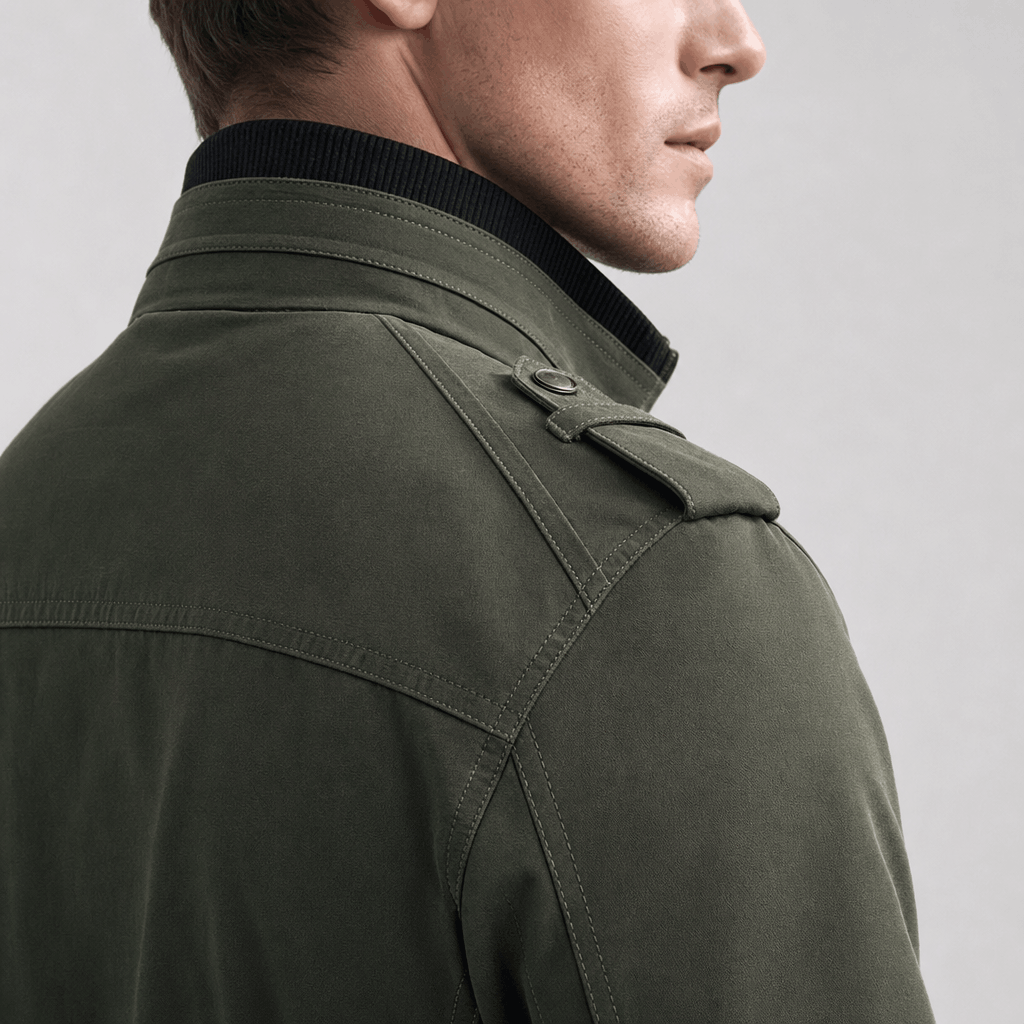 Ivan | Men's Utility Bomber with Stand Collar