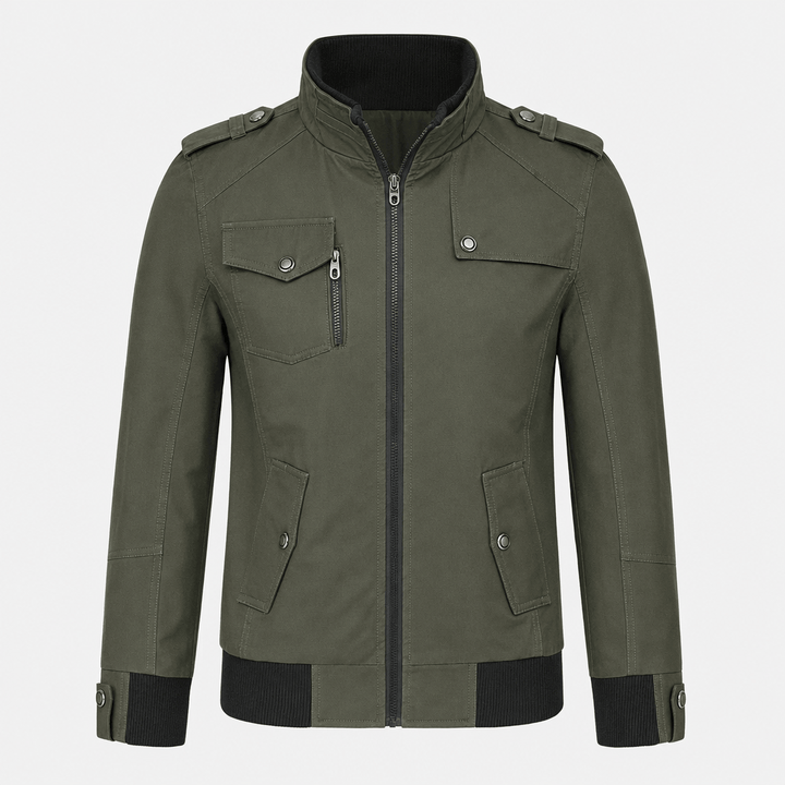 Ivan | Men's Utility Bomber with Stand Collar