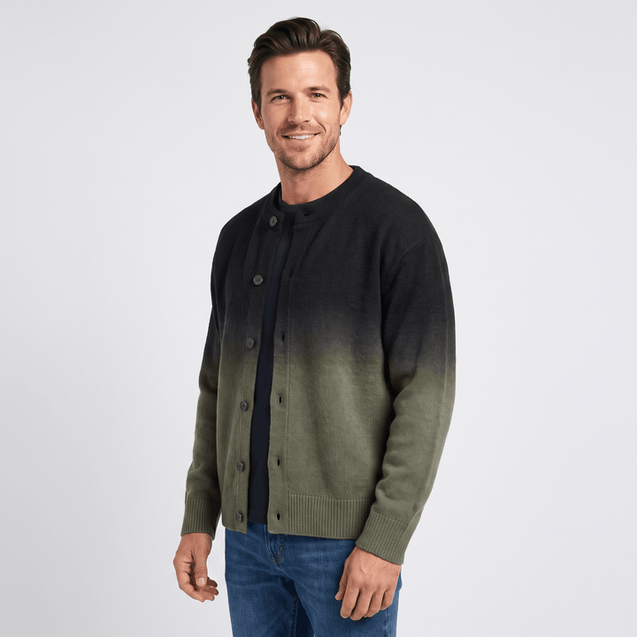 Ives | Men's Gradient Button Front Cardigan