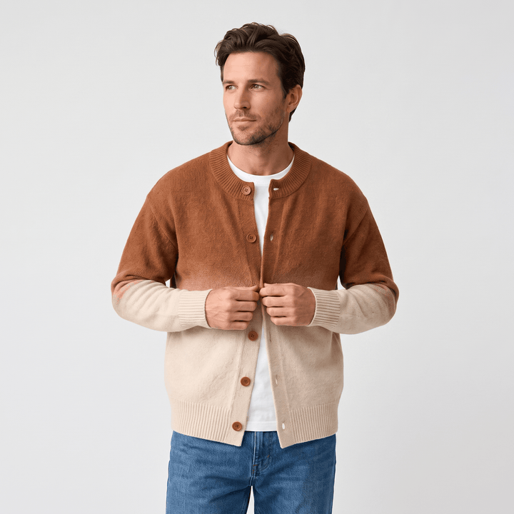Ives | Men's Gradient Button Front Cardigan