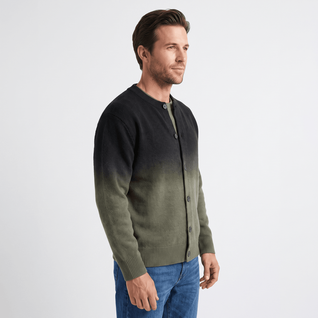 Ives | Men's Gradient Button Front Cardigan