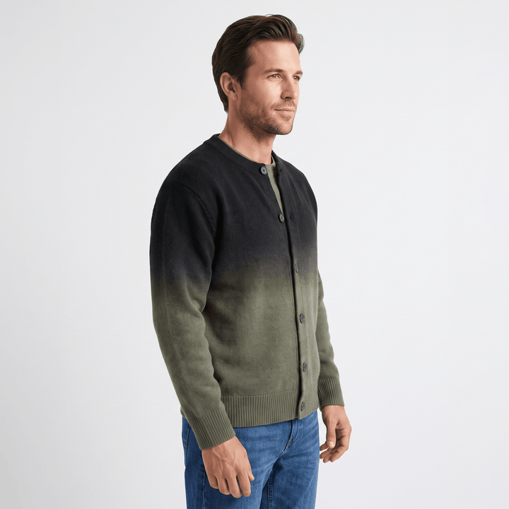 Ives | Men's Gradient Button Front Cardigan