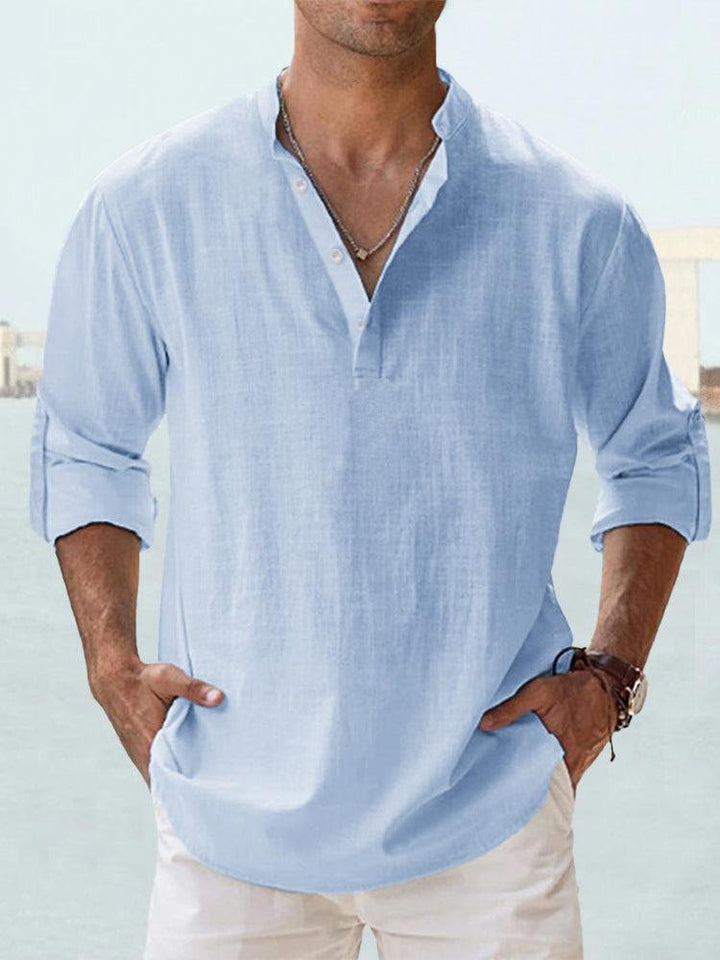 Jonas | Men's Casual Breathable Faux Linen Summer Shirt
