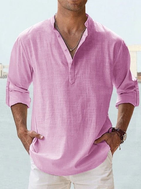 Jonas | Men's Casual Breathable Faux Linen Summer Shirt